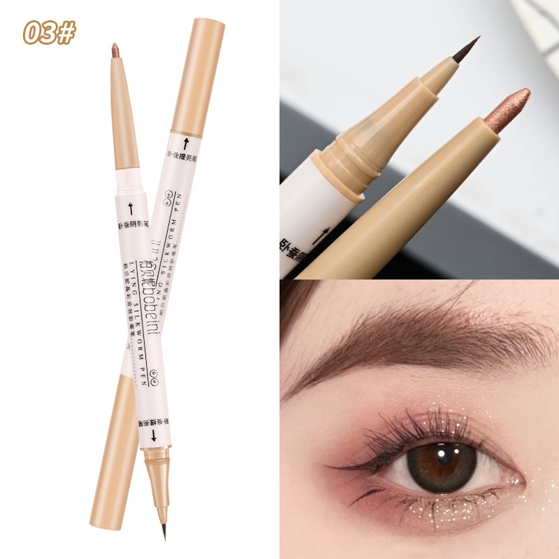 Double-headed Eye Shadow Pen Shadow Matte Highlight Brightening - Image 3