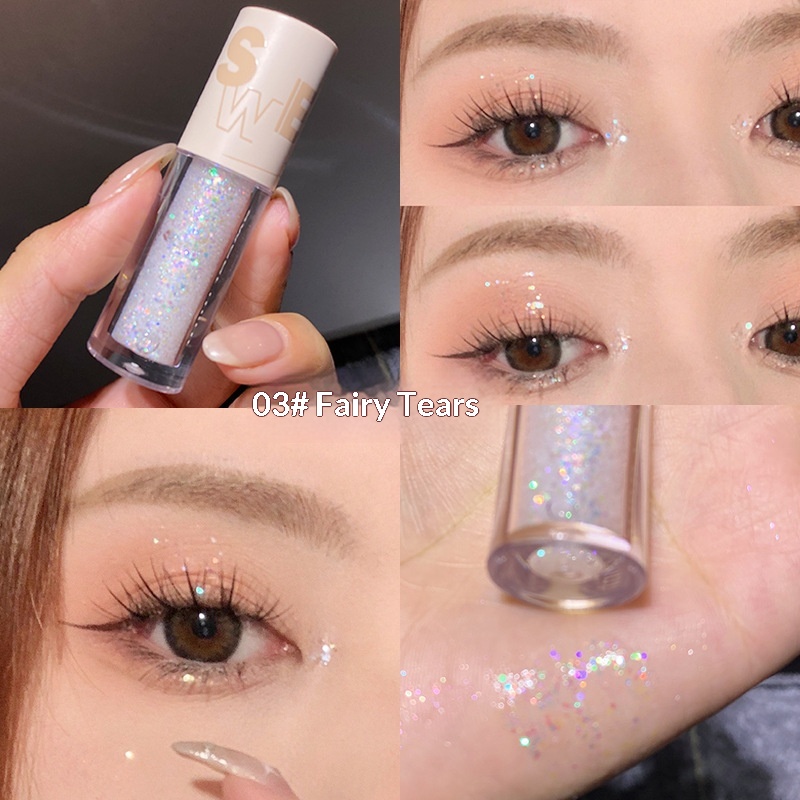 Glitter Sequins And Pearlescent Under-eyelid Highlight Liquid Eyeshadow - Image 3