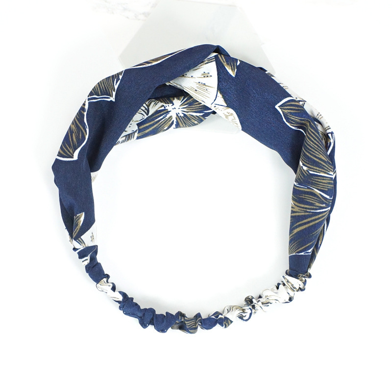Creative Temperament Print Dark Headband Match Every Color