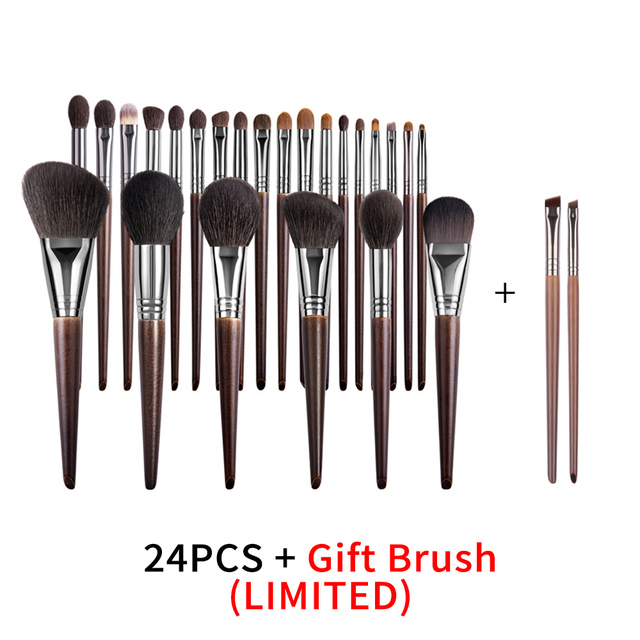 Natural Makeup Brushes Set Eyeshadow Make Up Brush Goat - Image 13