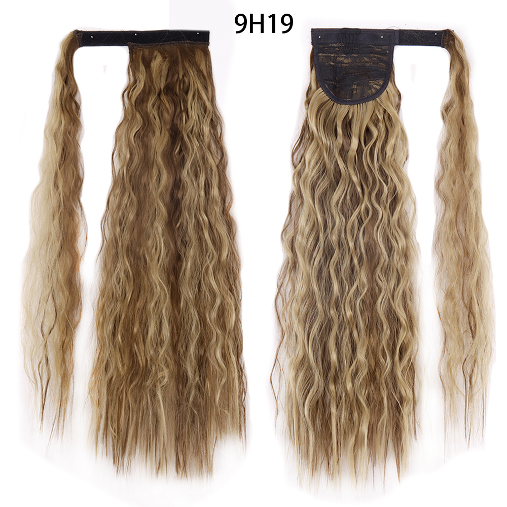 Ponytail Wig Water Wave Velcro Banding Chemical Fiber High Temperature Silk - Image 30