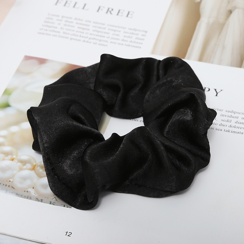 Sweet And Girly Solid Color Large Intestine Hair Ring Headwear - Image 5
