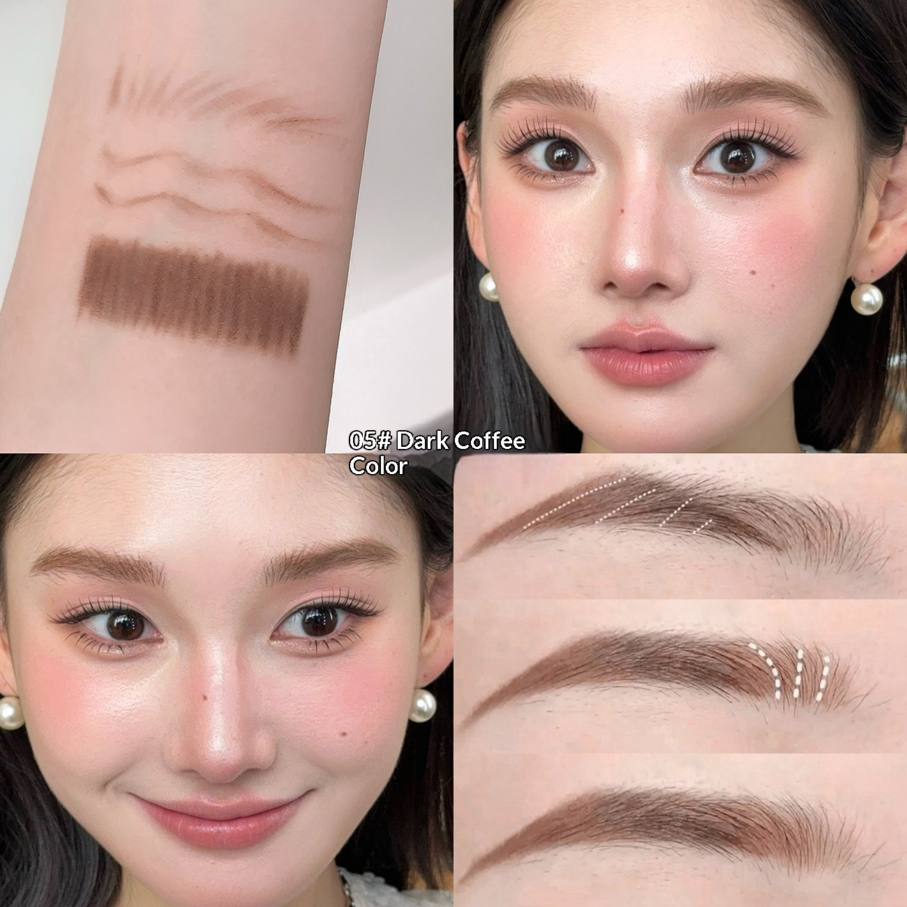 Double-Headed Eyebrow Pencil With Sharp Blade For Sculpting Natural Smudge-Proof Brows - Image 5