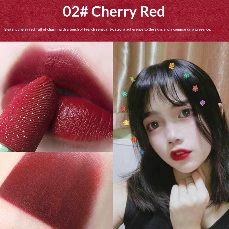 Little Golden Diamond Shimmer Lipstick Velvet Matte Opacity - Image 2