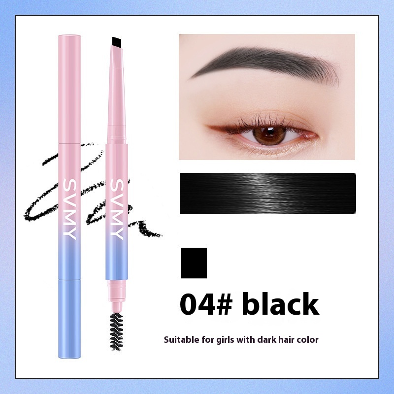 Small Triangle Eyebrow Pencil Not Smudge Double-headed Novice - Image 4