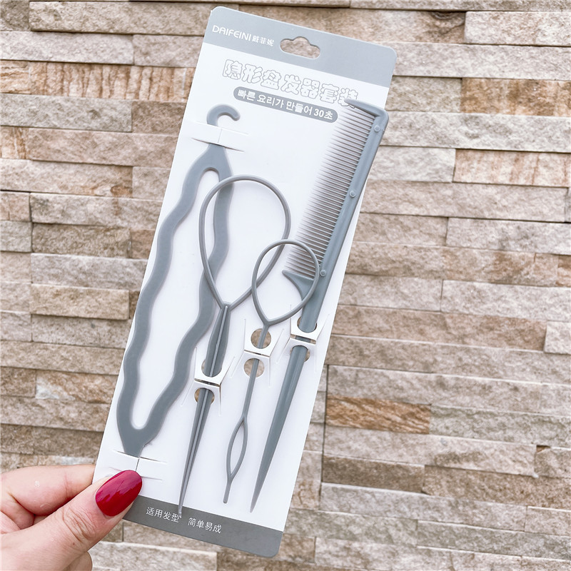Plastic Comb Pattern Design Hair Pulling Needle Ball Head Hair Curler - Image 10