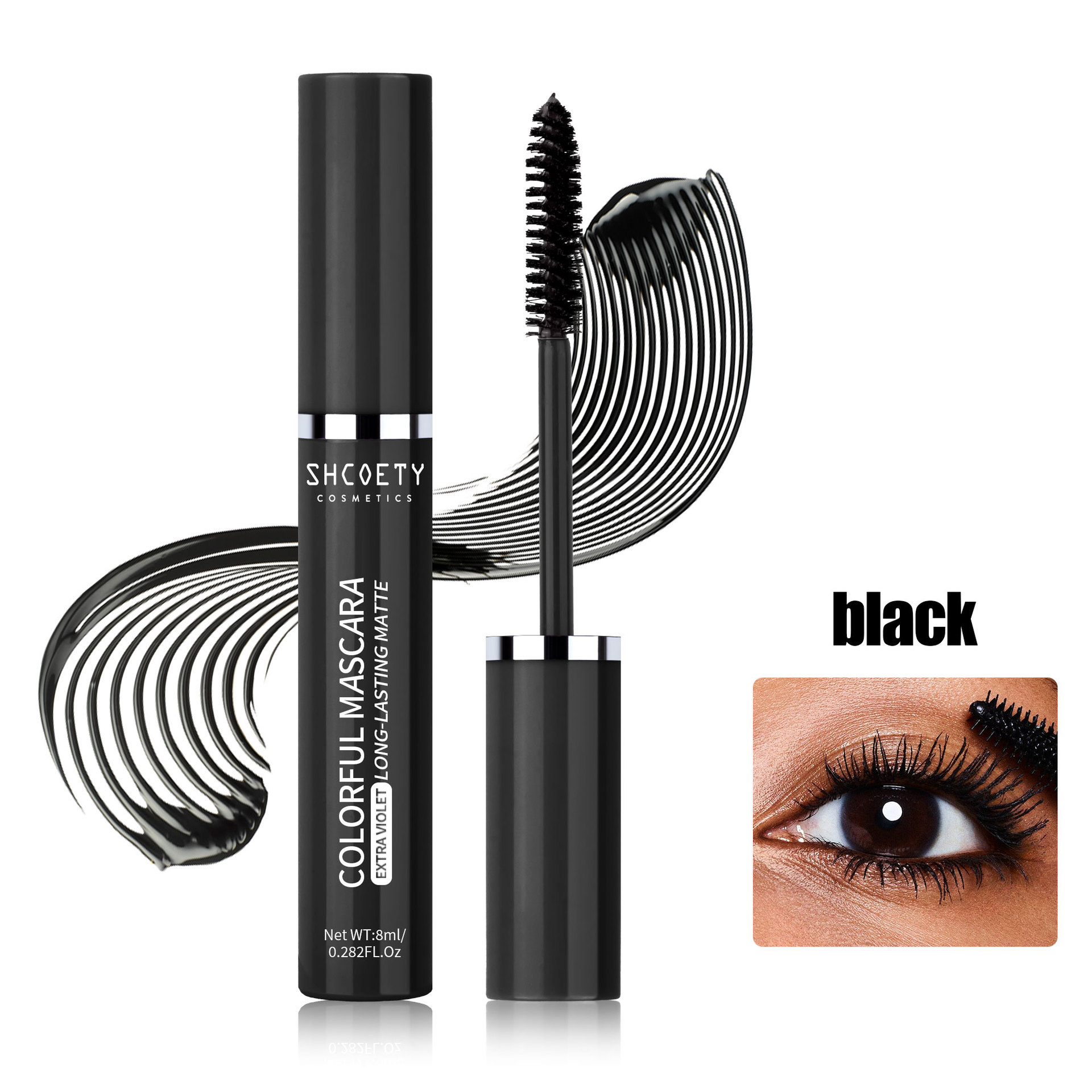 Color Mascara Waterproof Not Smudge Long Thick - Image 2