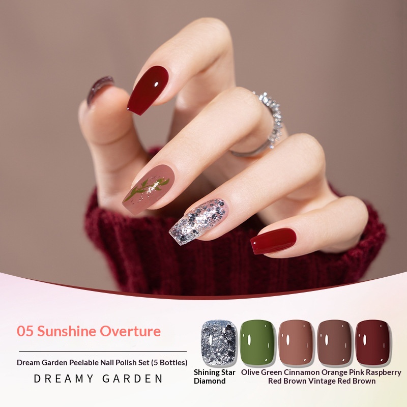 Dream Garden Water-Based Nail Polish SetNo Baking Required - Image 4