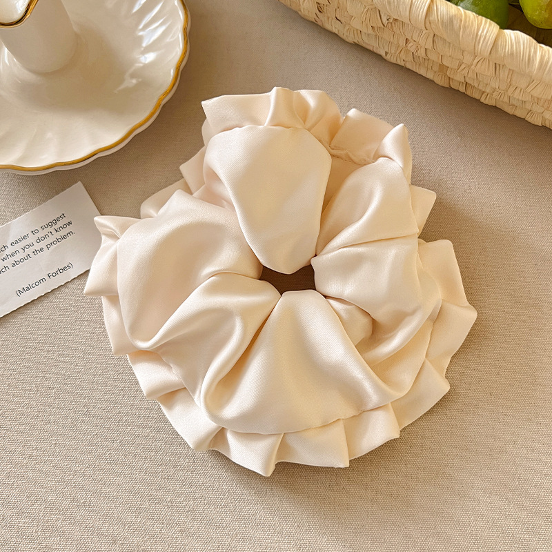 Korean Ballet Style Pleated Oversized Pillow Hair Ring - Image 3