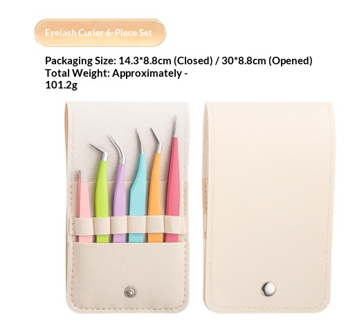 Stainless Steel False Eyelash Tweezers Lash Extension Tweezers Beauty Tool - Image 5
