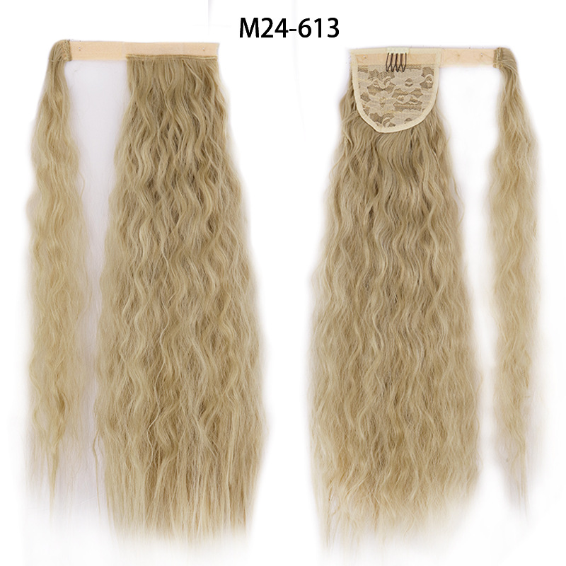Ponytail Wig Water Wave Velcro Banding Chemical Fiber High Temperature Silk - Image 8