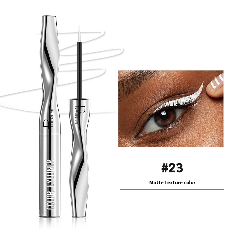 Color Eyeliner Makeup Waterproof Quick-drying Very Fine 24 Colors - Image 23