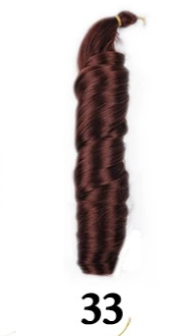 African New Loose Wave Crochet Hair Crochet Hair Extension Big Wave Reel Curved Hair Handle - Image 5