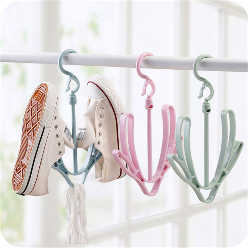 Windproof shoe drying rack-blue-1 piece