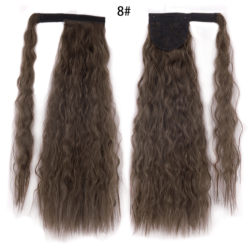 Ponytail Wig Water Wave Velcro Banding Chemical Fiber High Temperature Silk - Image 10