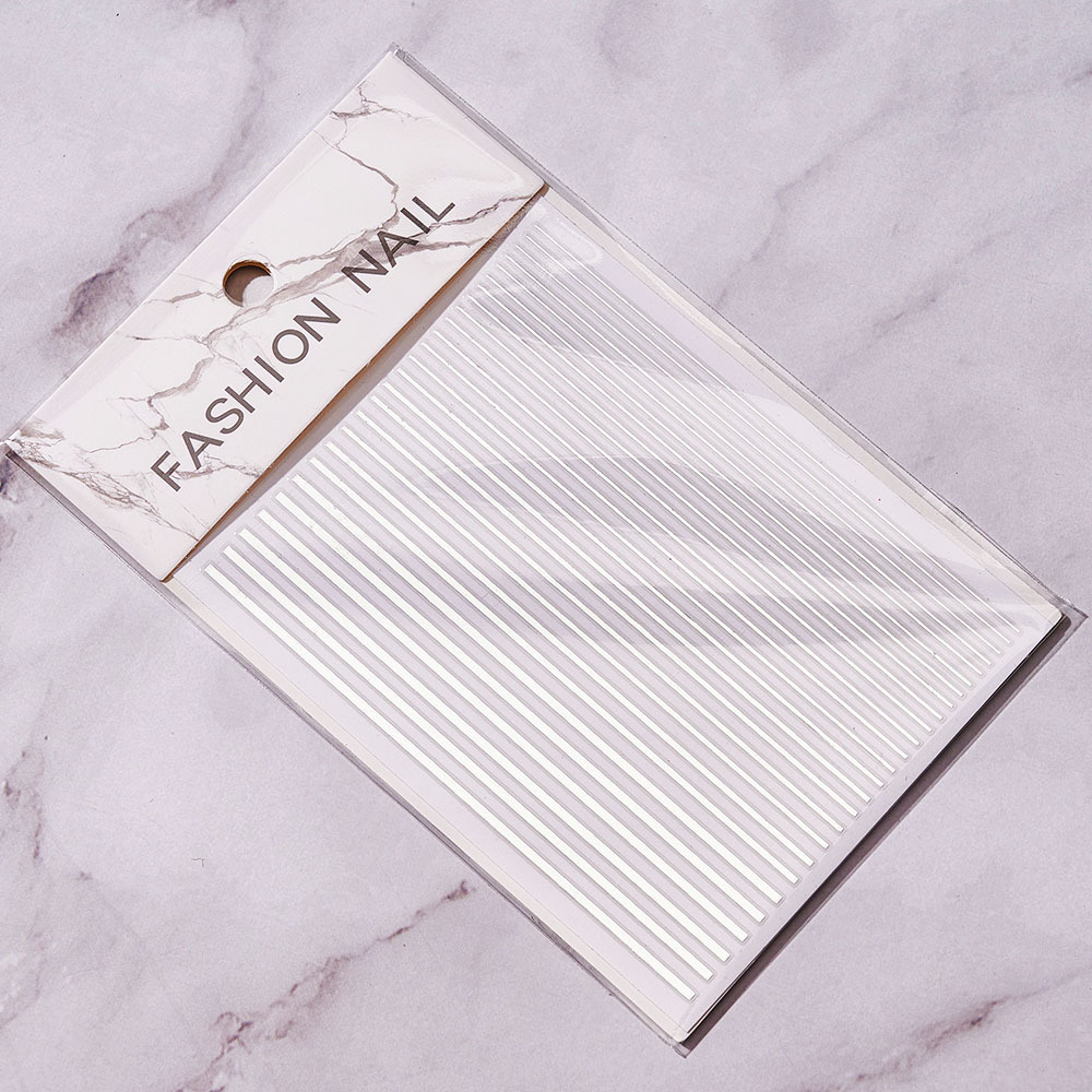 Stickers Bright Line Back Glue Nail Paste Decorative Multi-color Nail Patches