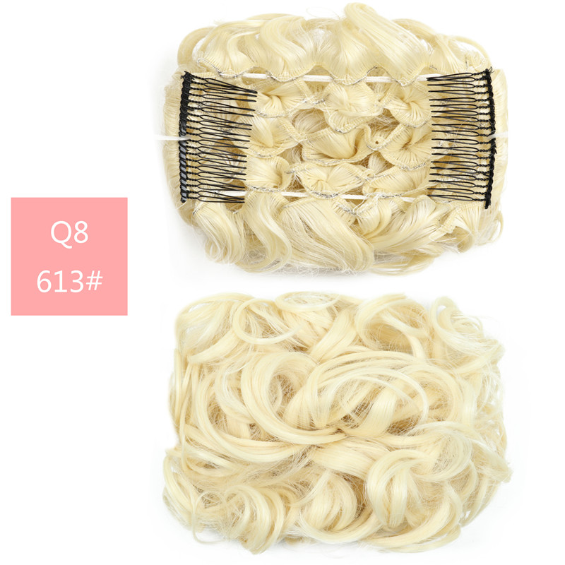 Fluffy Wig High Temperature Wire Pan Head Jewelry Insert Comb - Image 12