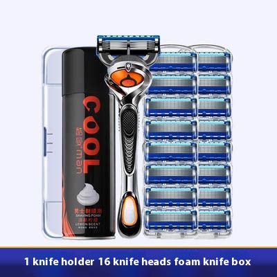 Men's Five-layer 5-blade Manual Shaver Manual Shaver - Image 9