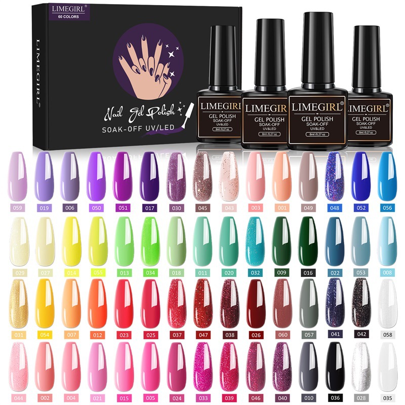 60 Colors Nail Art Functional Adhesive Set Removable - Image 2