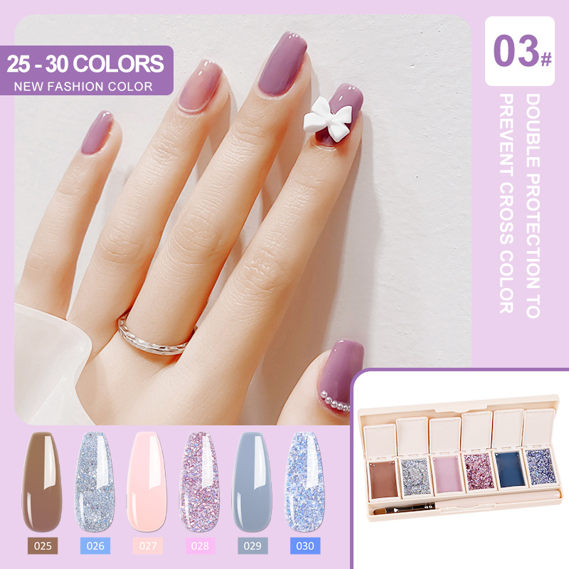 Cream Nail Polish Eye Shadow Bag - Image 3