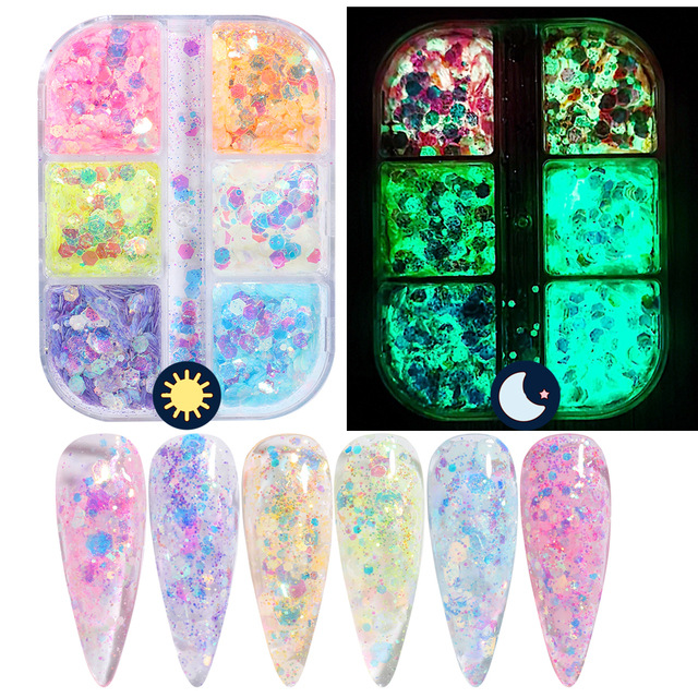 Reflective And Translucent Edelweiss Powder Nail Sequins - Image 15