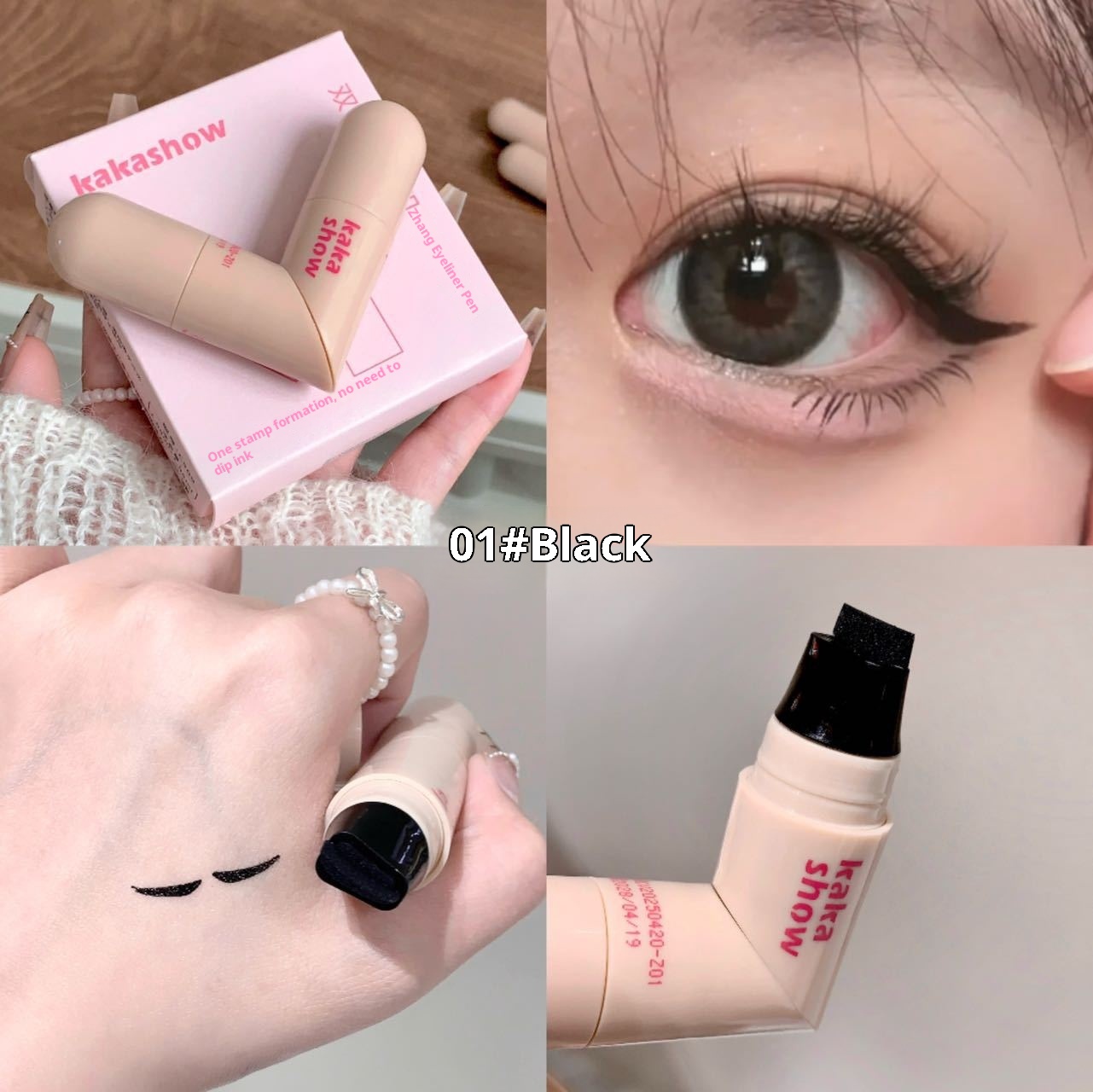 Long-lasting Smudge-proof Waterproof And Sweat-proof Double-ended Eyeliner - Image 2