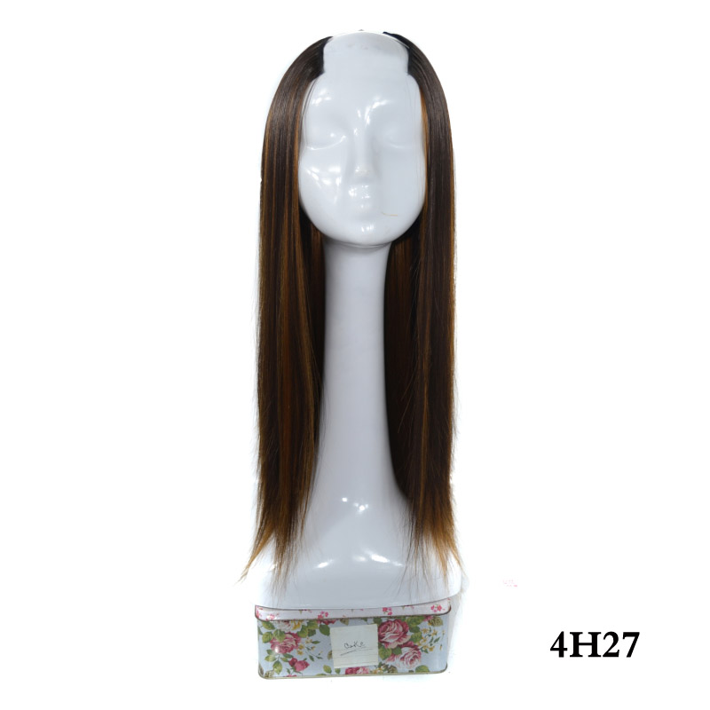 Women's Long Straight Hair U-shaped Half Headgear - Image 3