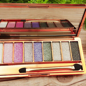 9-color Eyeshadow Palette Gold Pearlescent Earth Color Does Not Bloom