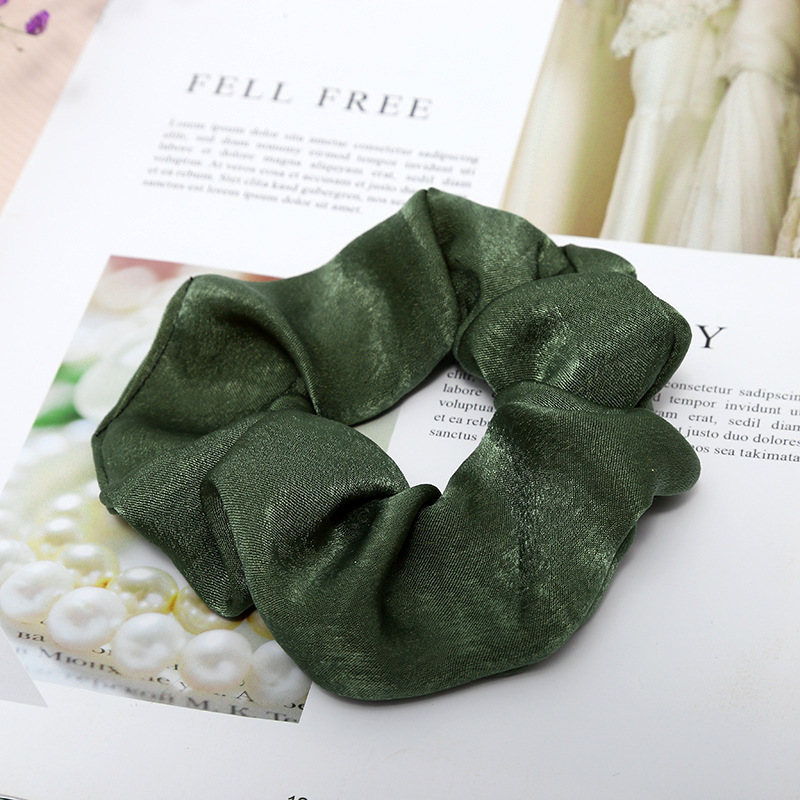 Sweet And Girly Solid Color Large Intestine Hair Ring Headwear - Image 2