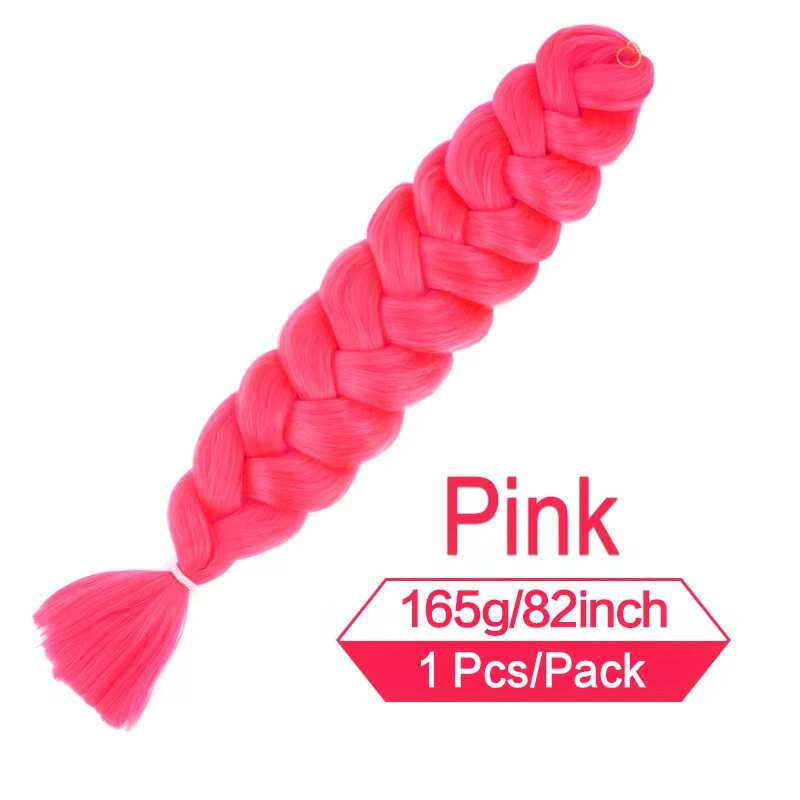 Womens Multi-colored Long Braided Ponytail - Image 10