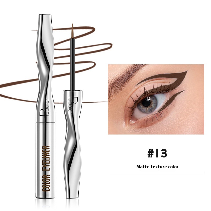 Color Eyeliner Makeup Waterproof Quick-drying Very Fine 24 Colors - Image 13
