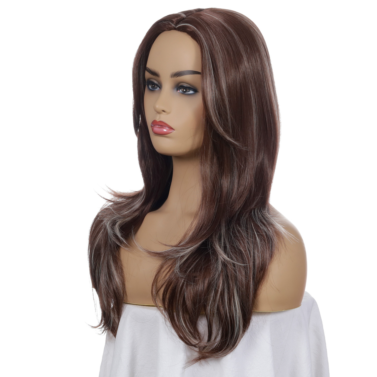 Mid-length Fashion Women's Mid-length Curly Hair Synthetic Wigs - Image 2