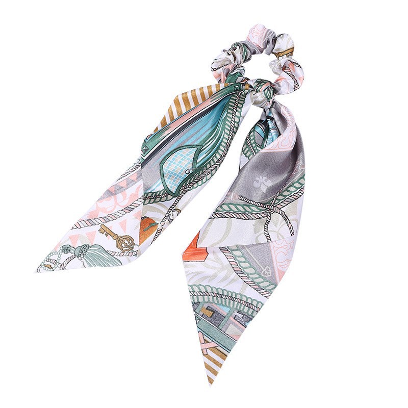 Fashion Long Streamer Printed Fabric Tie Hair Accessory For Ponytail Tie-up Hair Top Cuft - Image 14