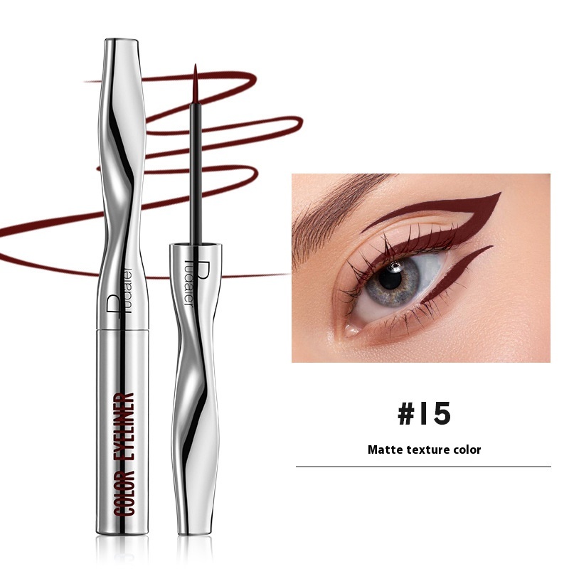 Color Eyeliner Makeup Waterproof Quick-drying Very Fine 24 Colors - Image 15