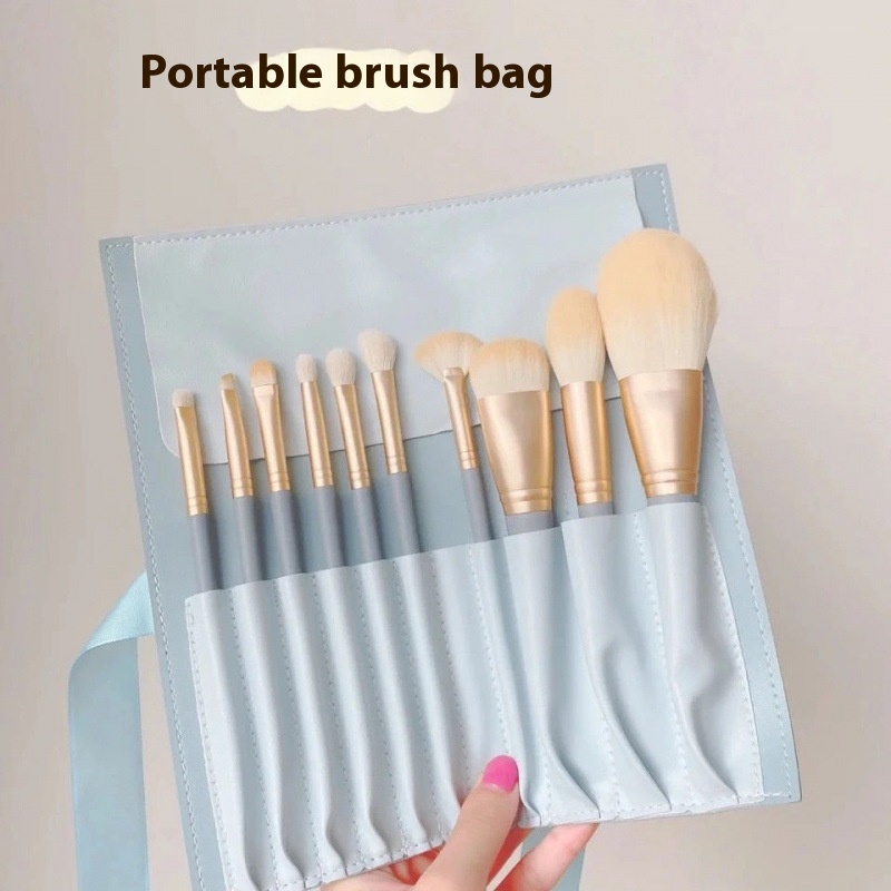 10 Makeup Brushes Suit Foundation Face Powder Eye Shadow Brush Complete Set - Image 2