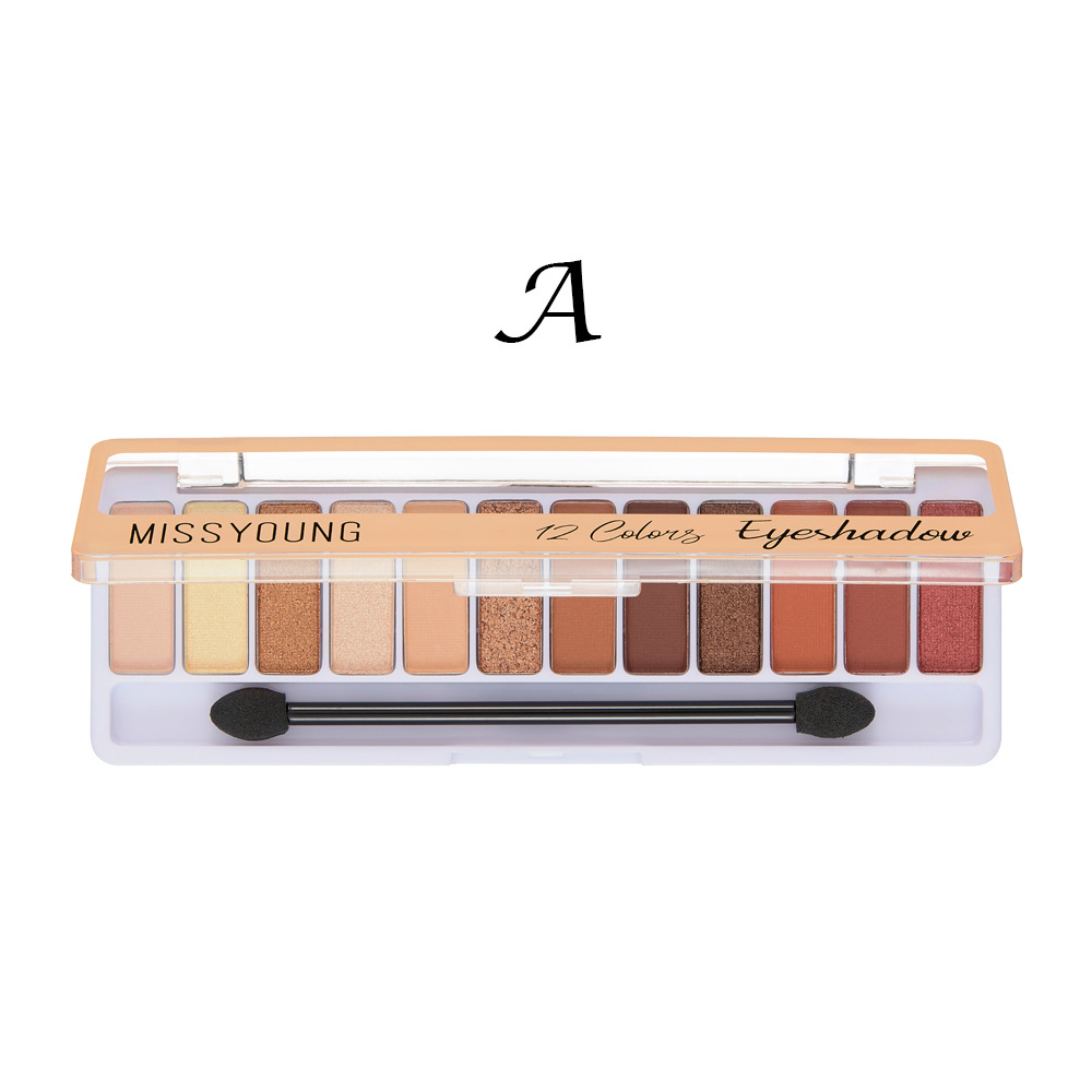 Non-Smudge Matte Pearlescent Eyeshadow Palette