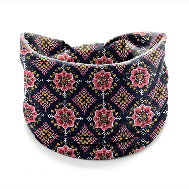 Hair Band Datura Flowers Headband Elastic And Sweat-absorbing Women's Wide Edge Hair Accessories - Image 3