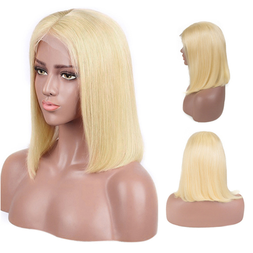 613 Blonde Bob Wig Short Straight Human Hair Wigs For Women - Image 7