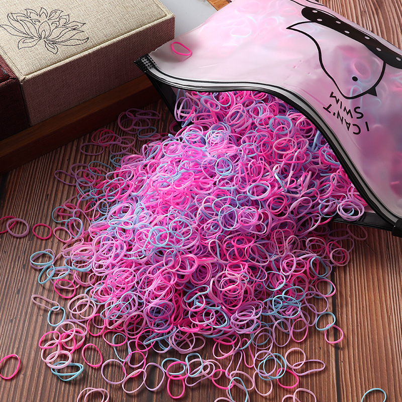 Children Rubber Band Small Size Girls' Baby Disposable Rubber Band Color Hair Band - Image 8