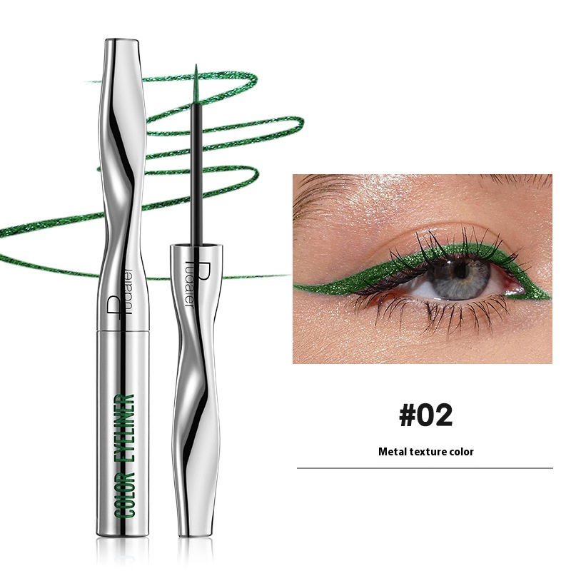 Color Eyeliner Makeup Waterproof Quick-drying Very Fine 24 Colors - Image 2