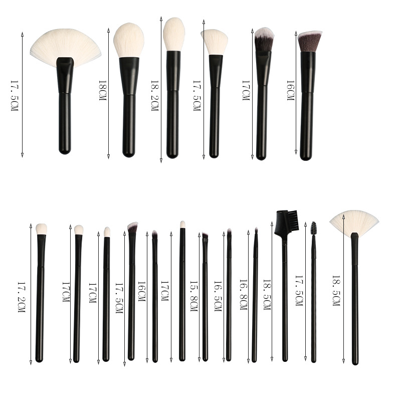 Wooden Handle Soft Hair Makeup Brush Set Beauty Tools - Image 2