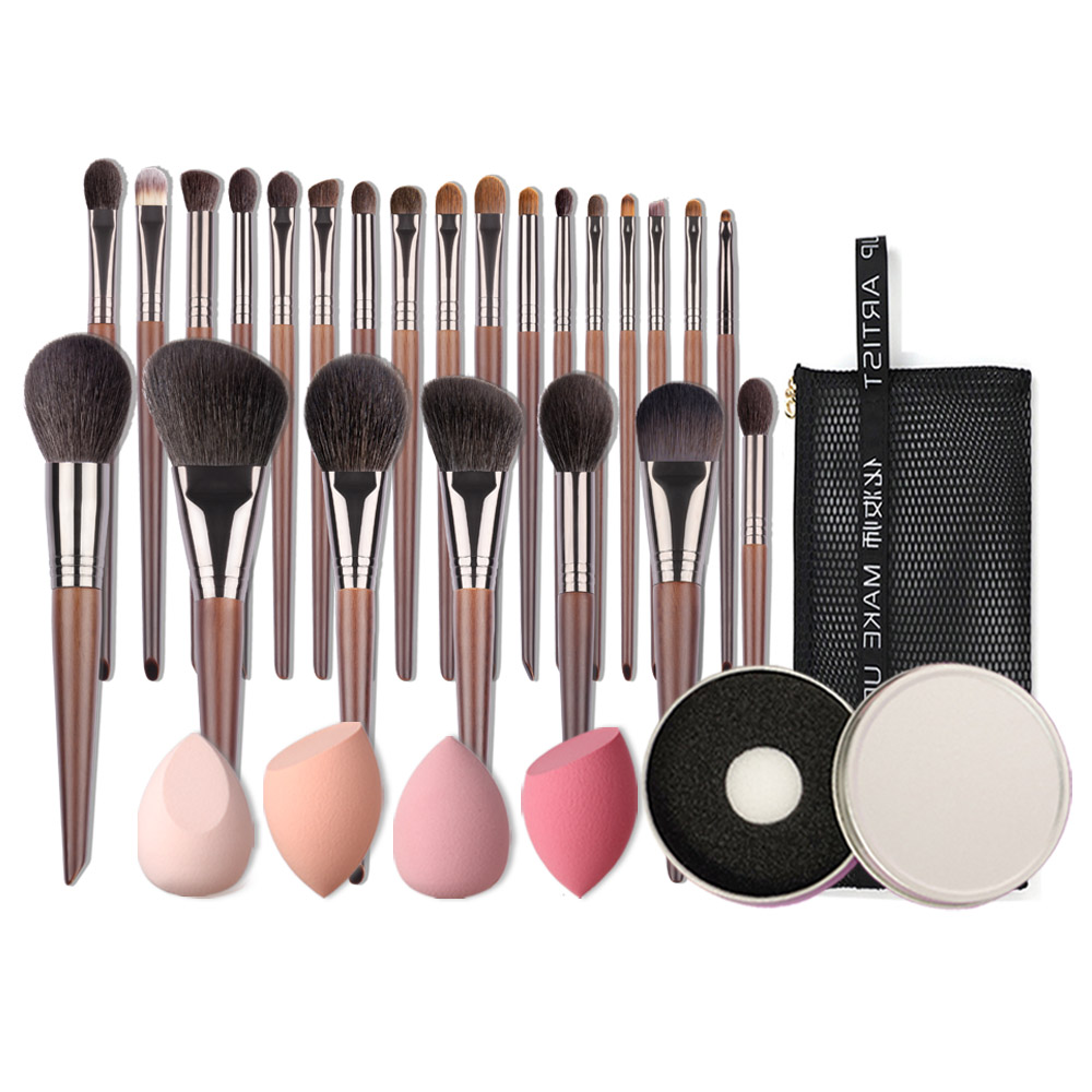 Natural Makeup Brushes Set Eyeshadow Make Up Brush Goat - Image 3