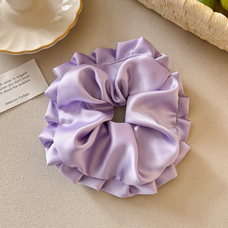 Korean Ballet Style Pleated Oversized Pillow Hair Ring - Image 2