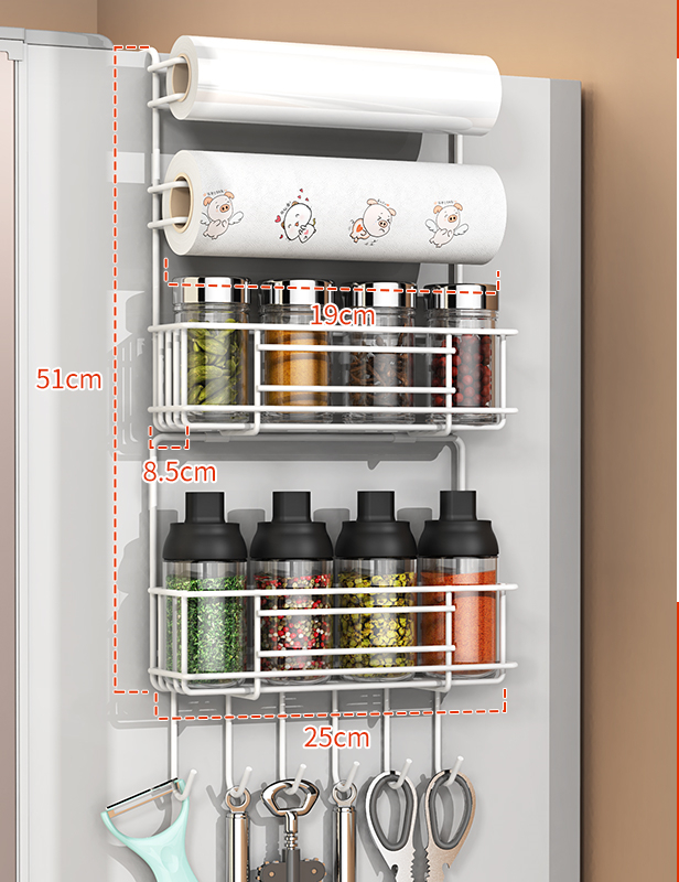 Refrigerator Shelf Side Storage Artifact Kitchen - Image 3