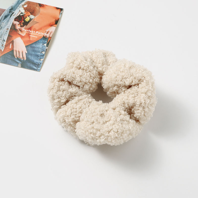Autumn And Winter Plush Large Intestine Hair Ring Internet Celebrity Lamb Hair Ring Korean Style Simple Hair Accessories - Image 9