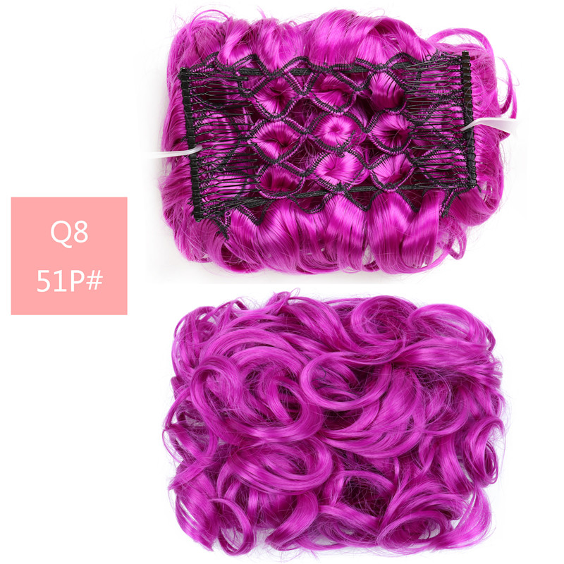 Fluffy Wig High Temperature Wire Pan Head Jewelry Insert Comb - Image 7