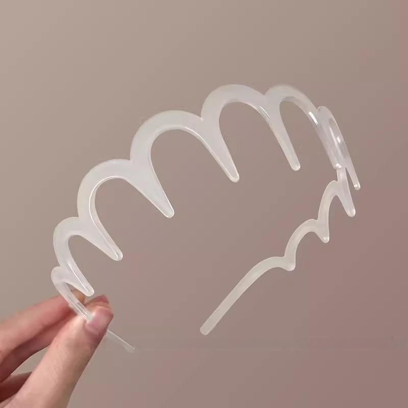 Headdress Wave Face Wash Toothed Non-slip Headband Unisex Hairpin Barrettes - Image 10
