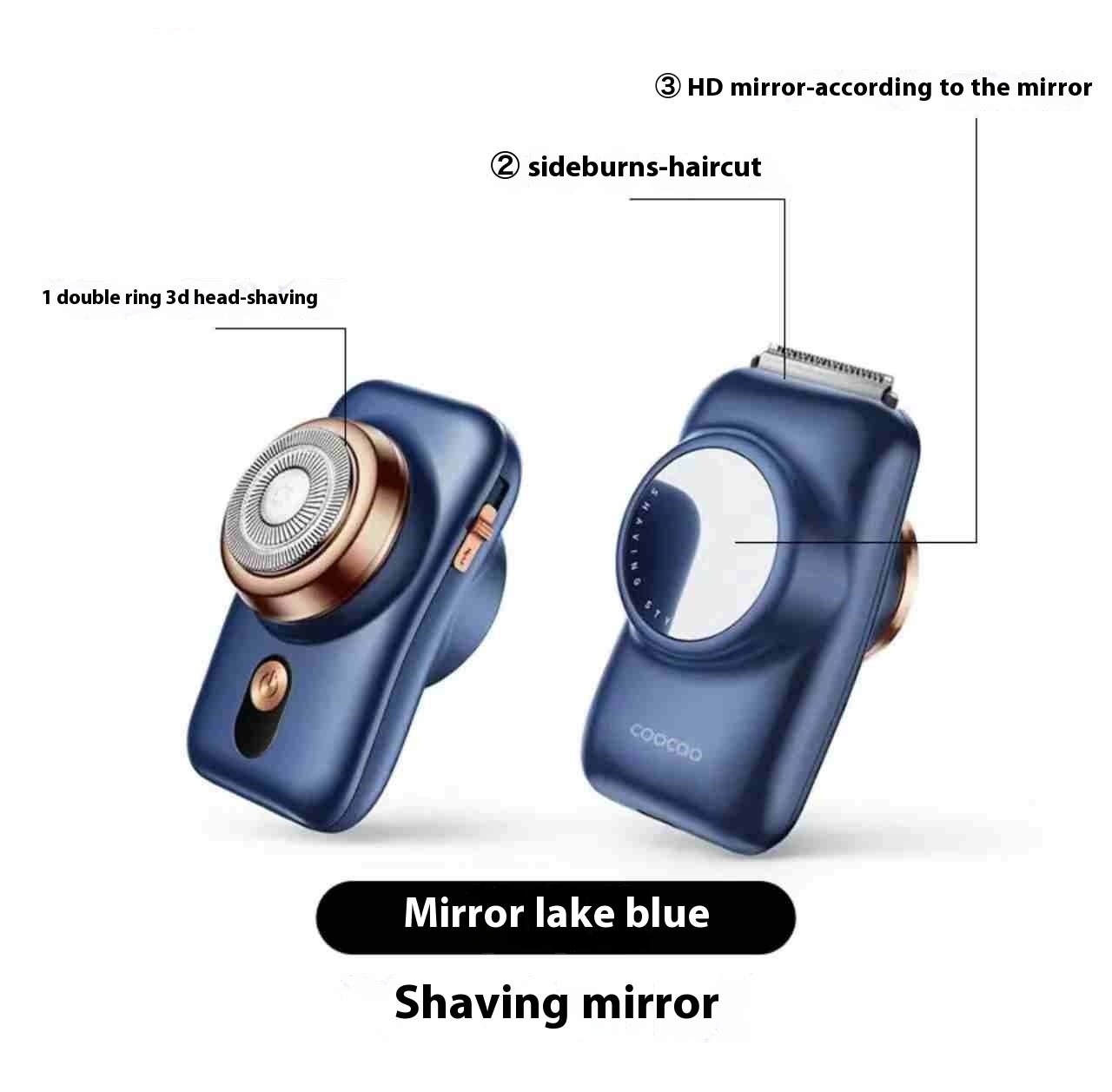 Electric Shaver Men's Portable Mini - Image 2