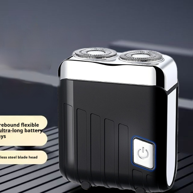 New Portable Washable Magnetic Dual-blade Mens Shaver - Image 2