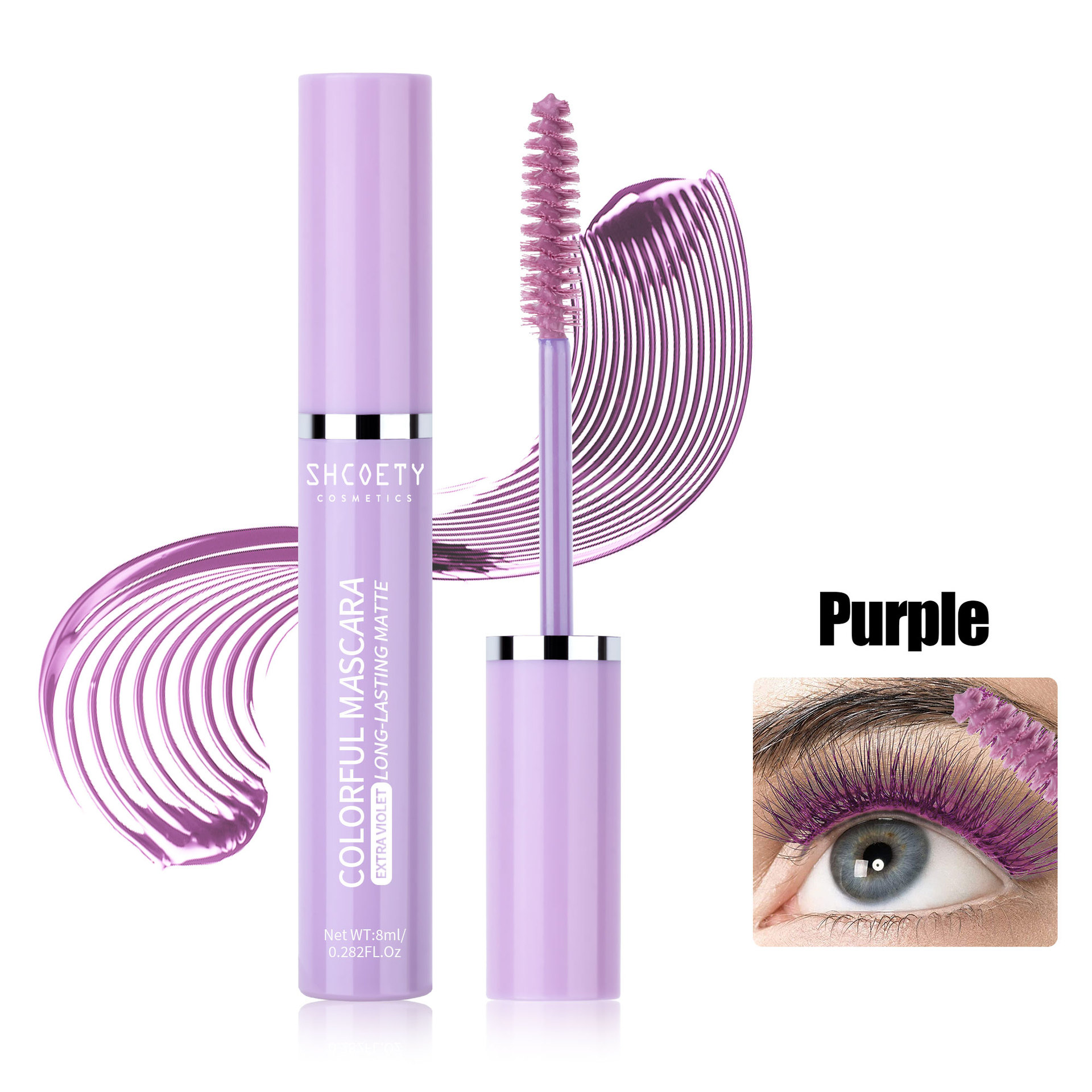 Color Mascara Waterproof Not Smudge Long Thick - Image 5